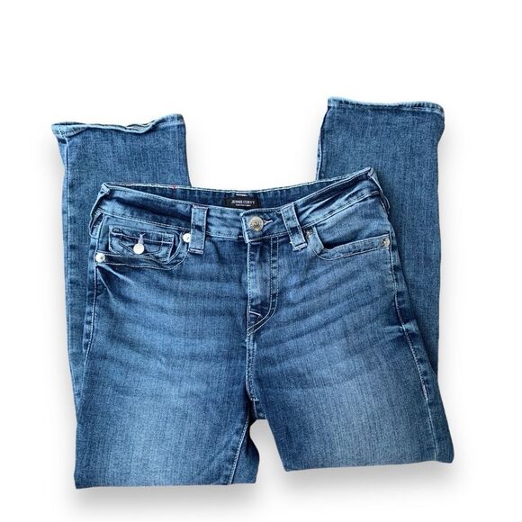 True Religion Jennie Curvy Mid Rise Capri Comfort Stretch Women’s size 28 - Picture 11 of 16